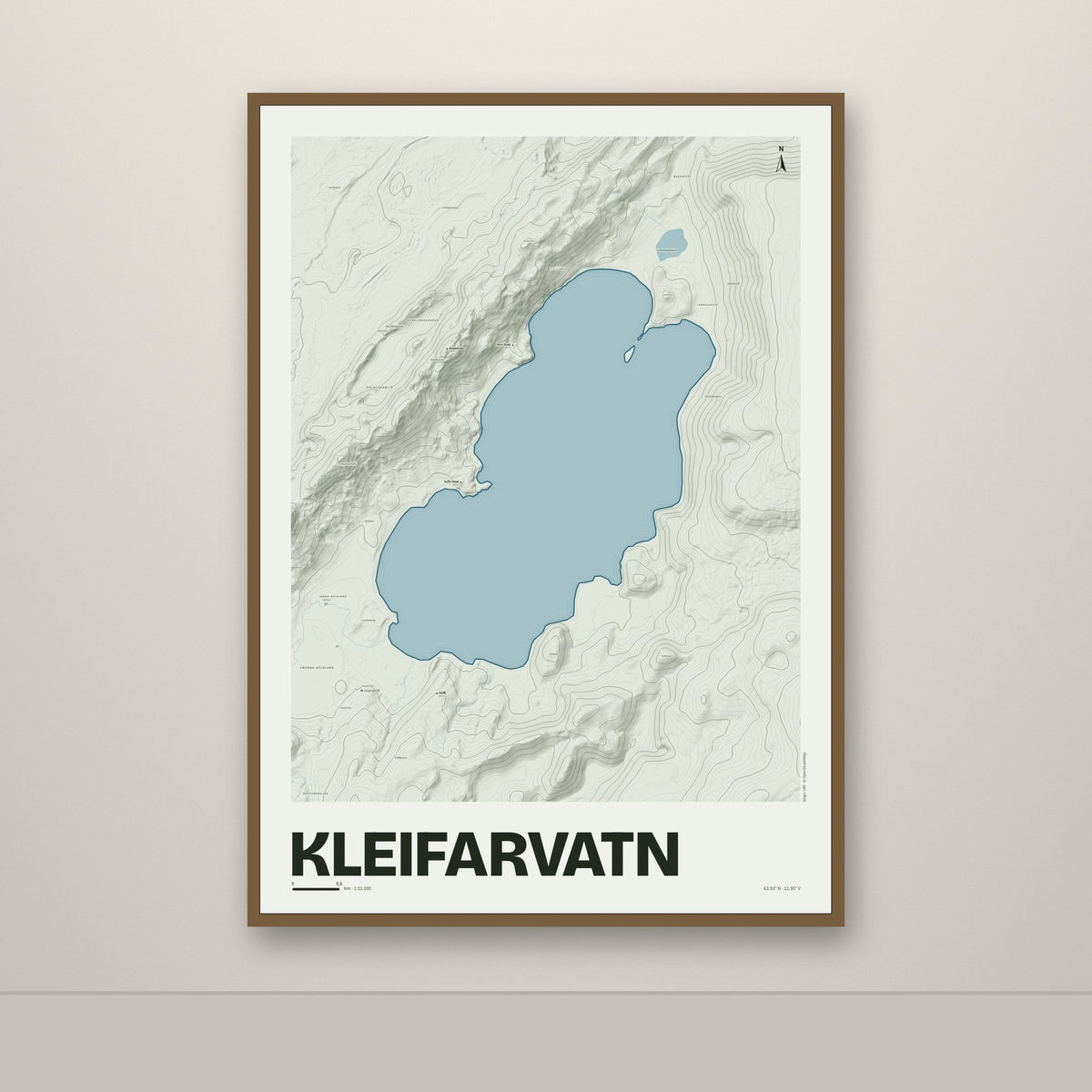 Kleifarvatn – Mosi, blár