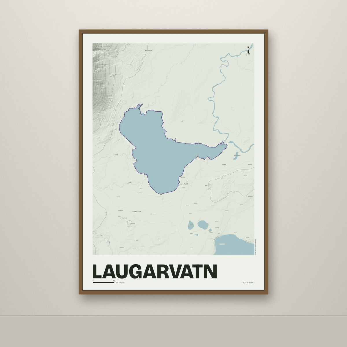 Laugarvatn – Mosi, lúpínufjólublár