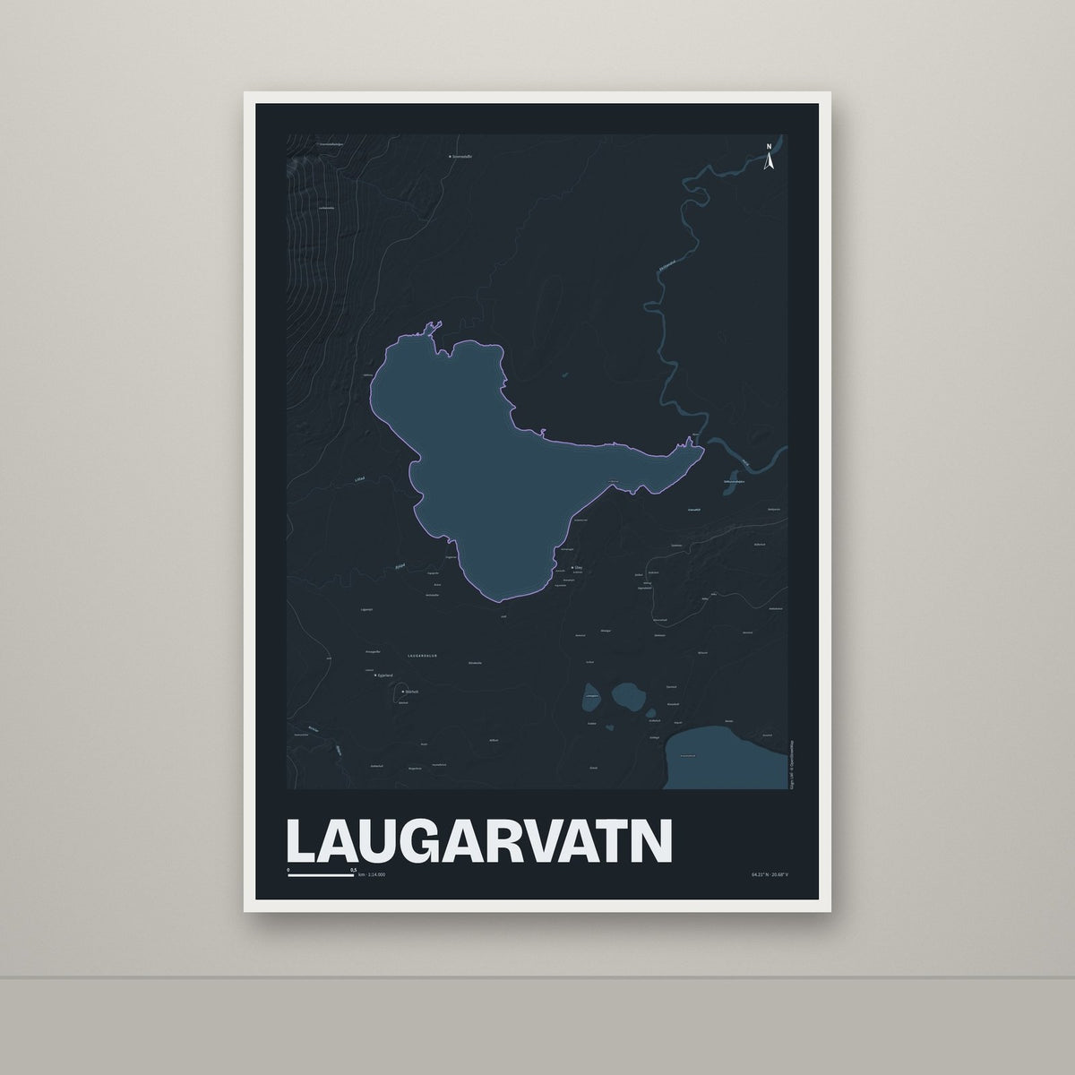 Laugarvatn – Nótt, lúpínufjólublár