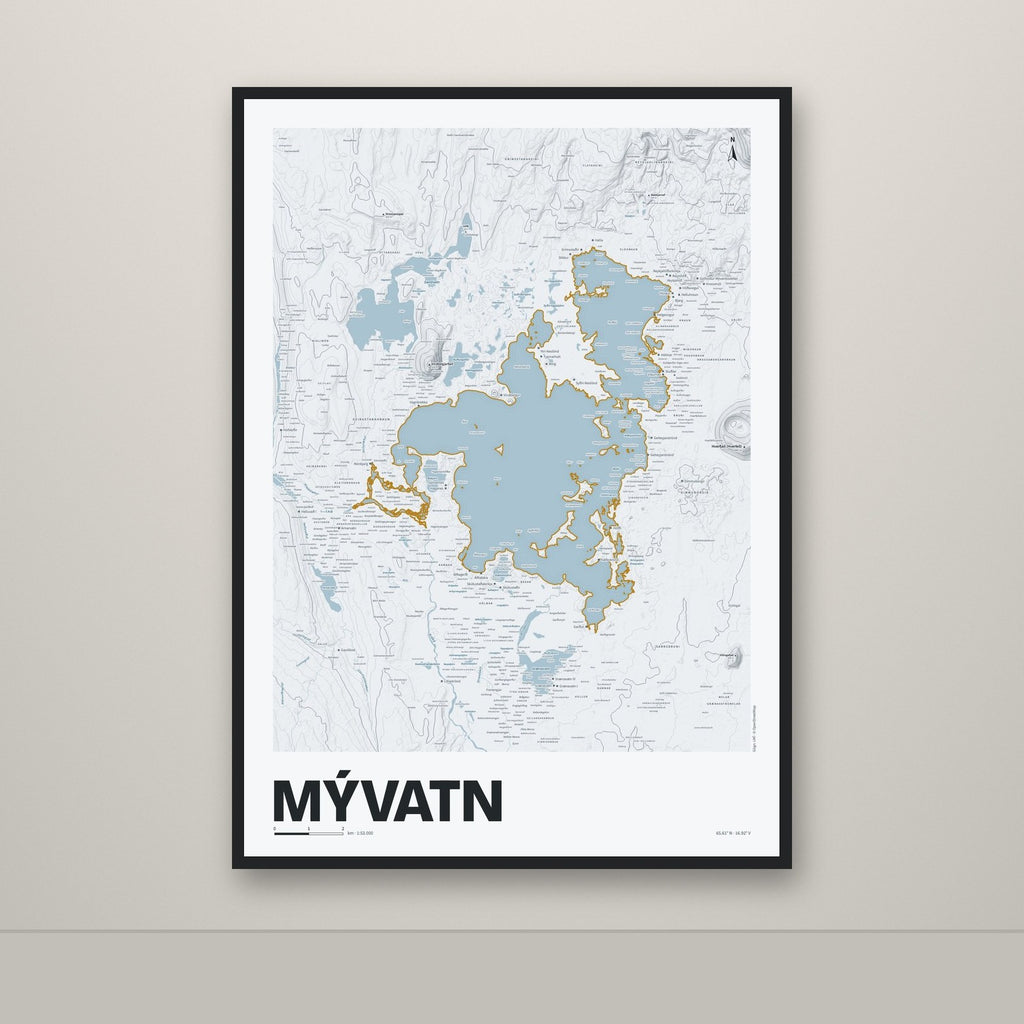 Mývatn – Ljóst, okkurgulur