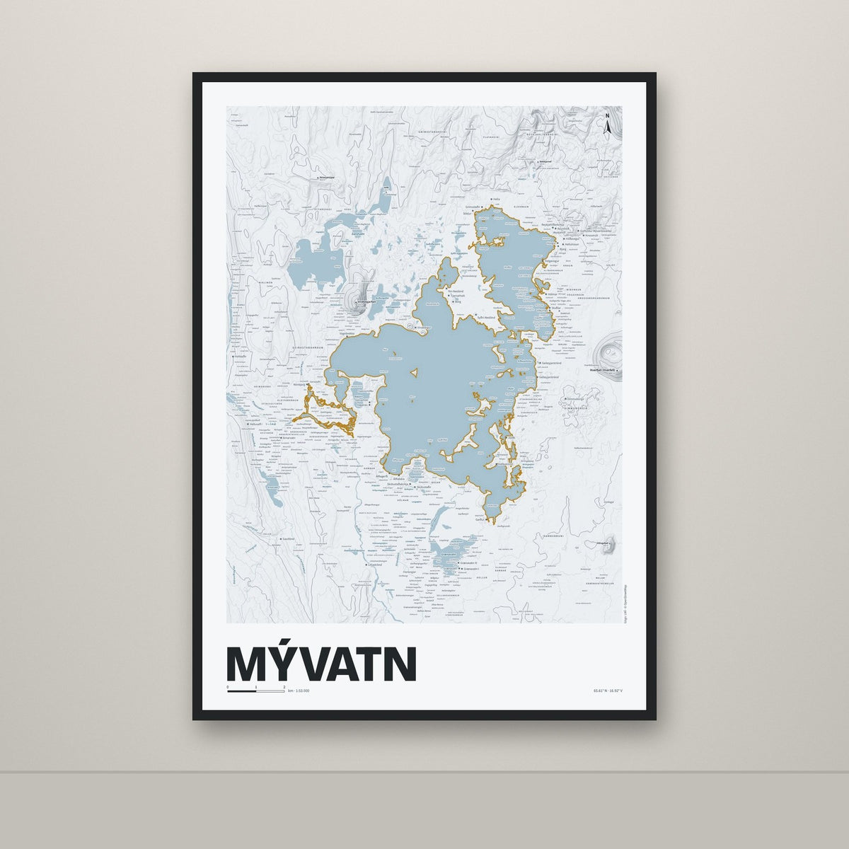 Mývatn – Ljóst, okkurgulur