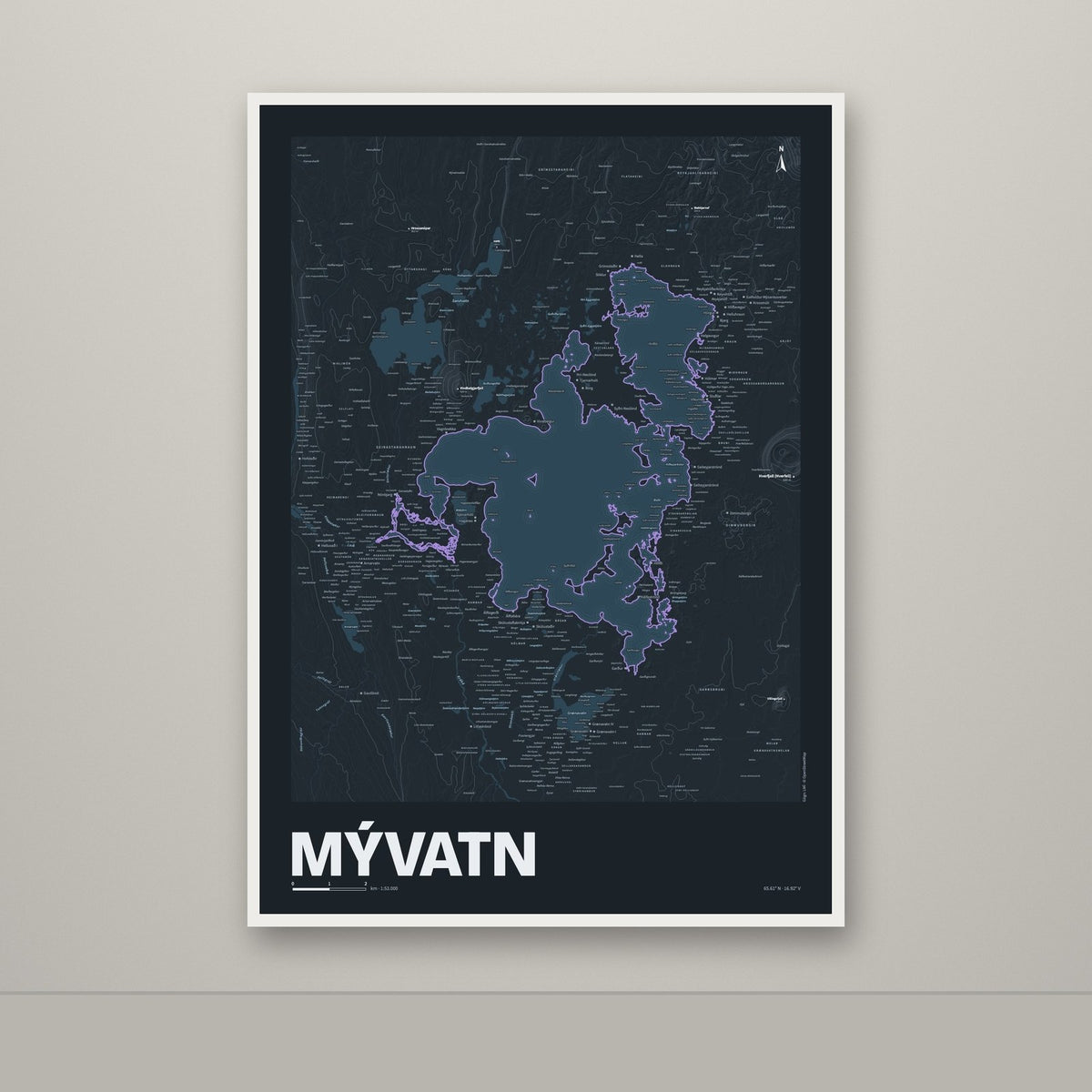 Mývatn – Nótt, lúpínufjólublár