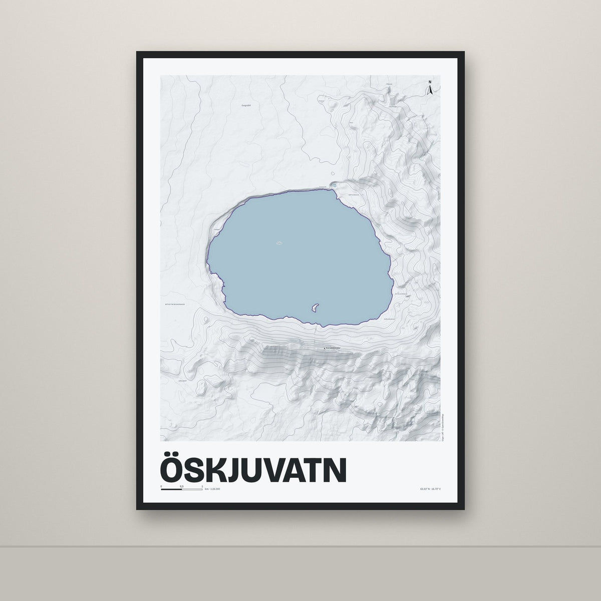 Öskjuvatn – Ljóst, lúpínufjólublár