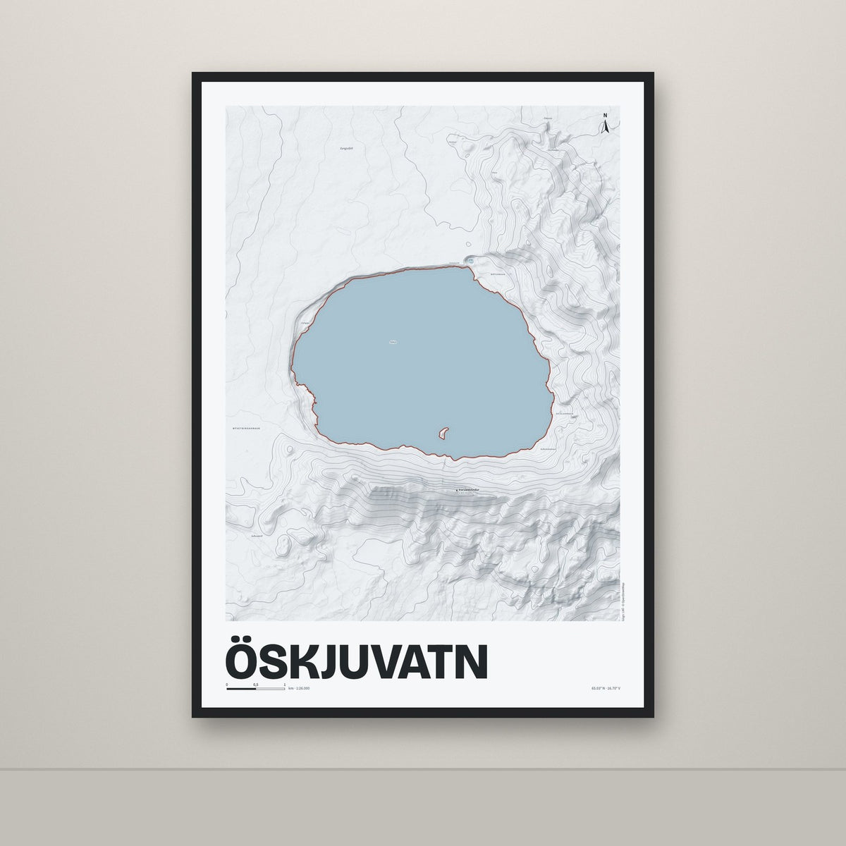 Öskjuvatn – Ljóst, rauður