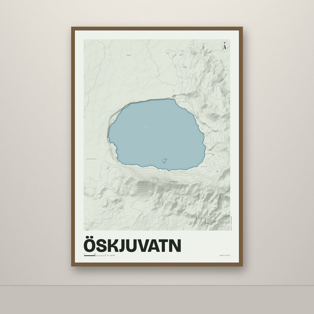 Öskjuvatn – Mosi, blár