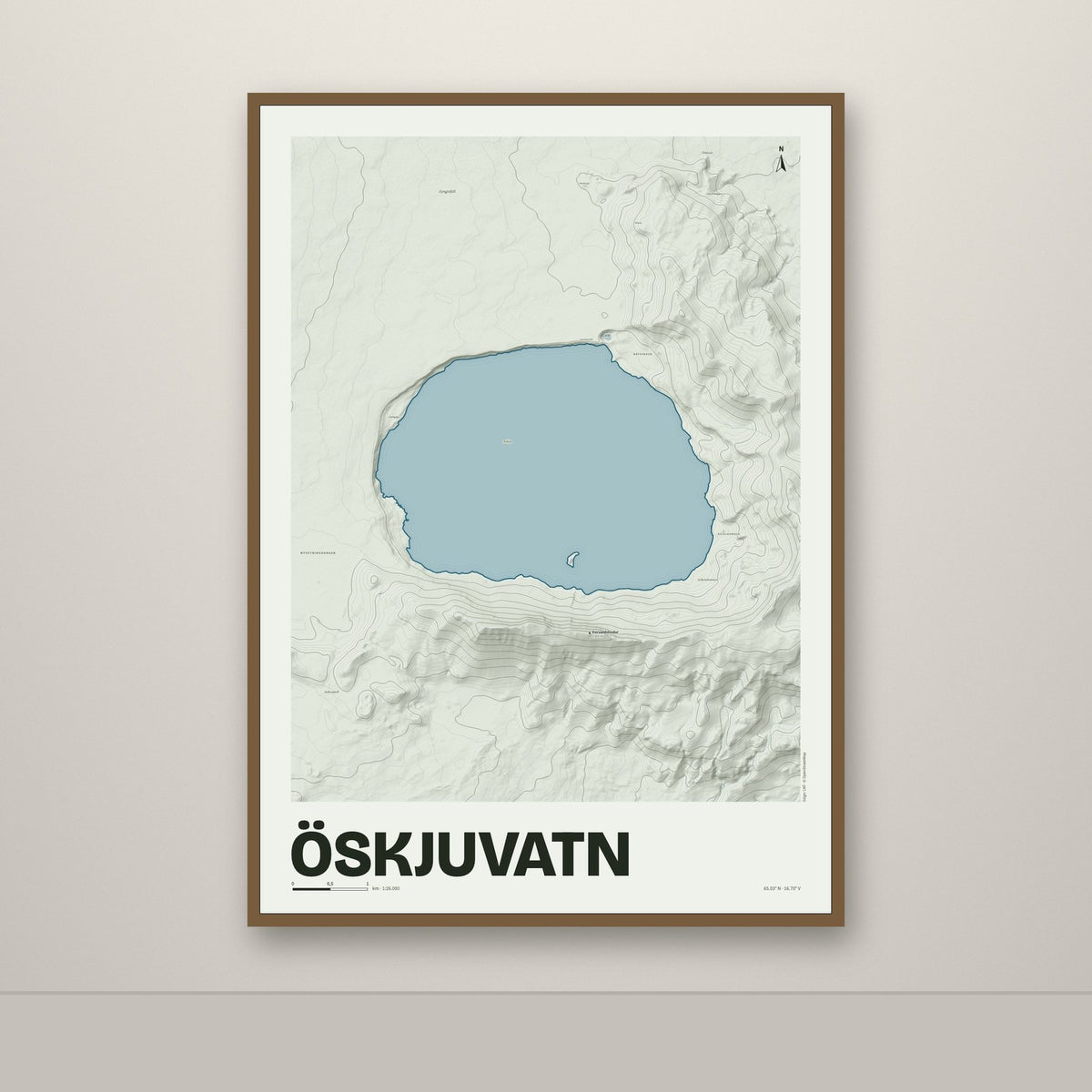 Öskjuvatn – Mosi, blár