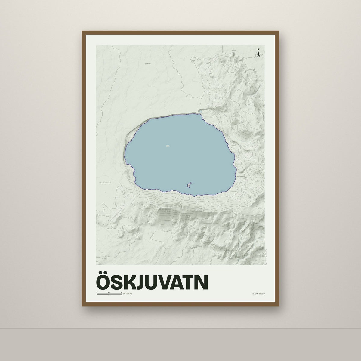 Öskjuvatn – Mosi, lúpínufjólublár