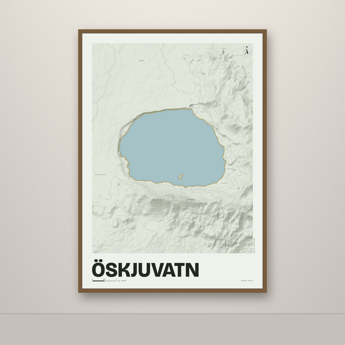 Öskjuvatn – Mosi, okkurgulur