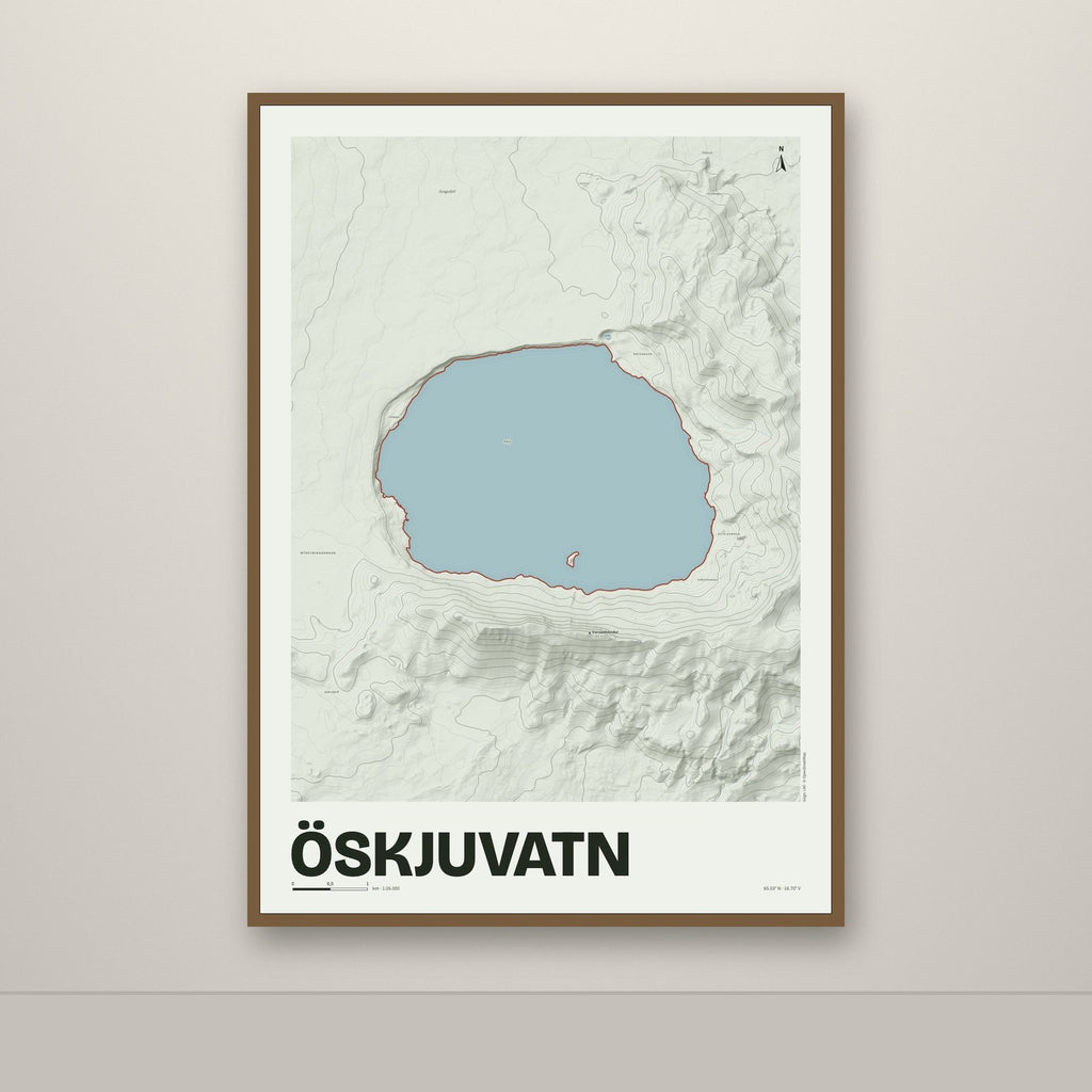 Öskjuvatn – Mosi, rauður