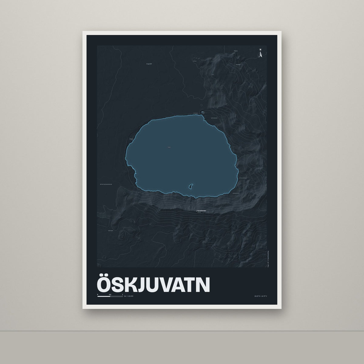 Öskjuvatn – Nótt, blár