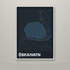 Öskjuvatn – Nótt, lúpínufjólublár