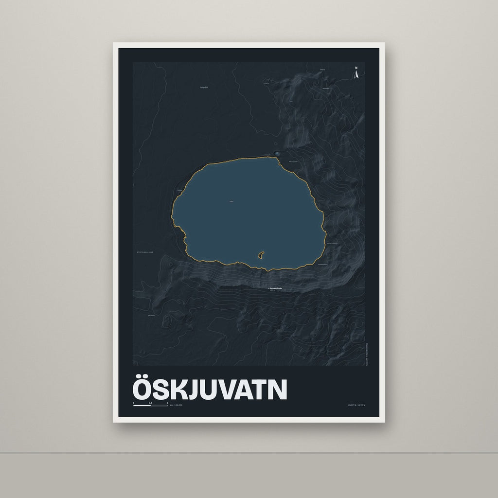 Öskjuvatn – Nótt, okkurgulur