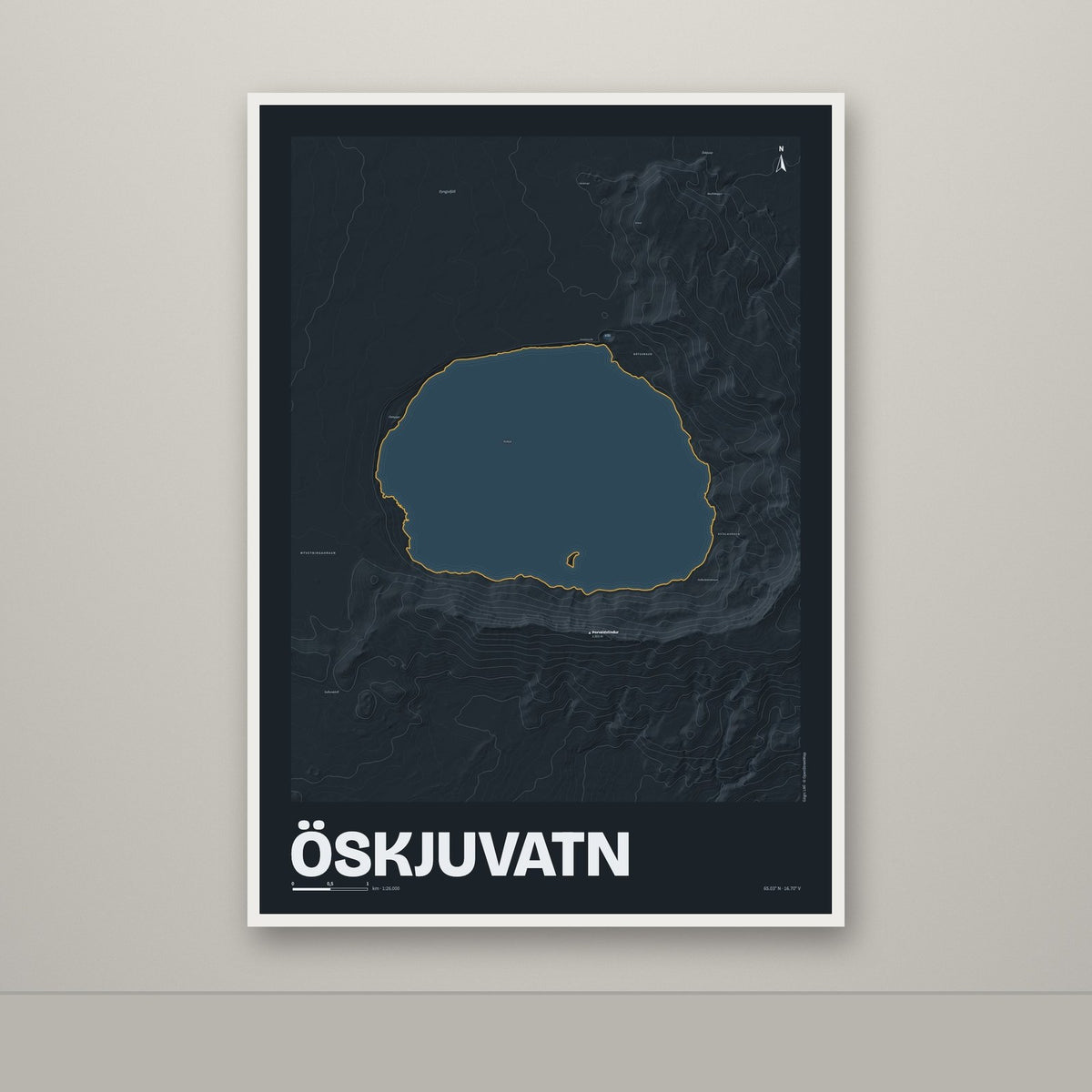 Öskjuvatn – Nótt, okkurgulur