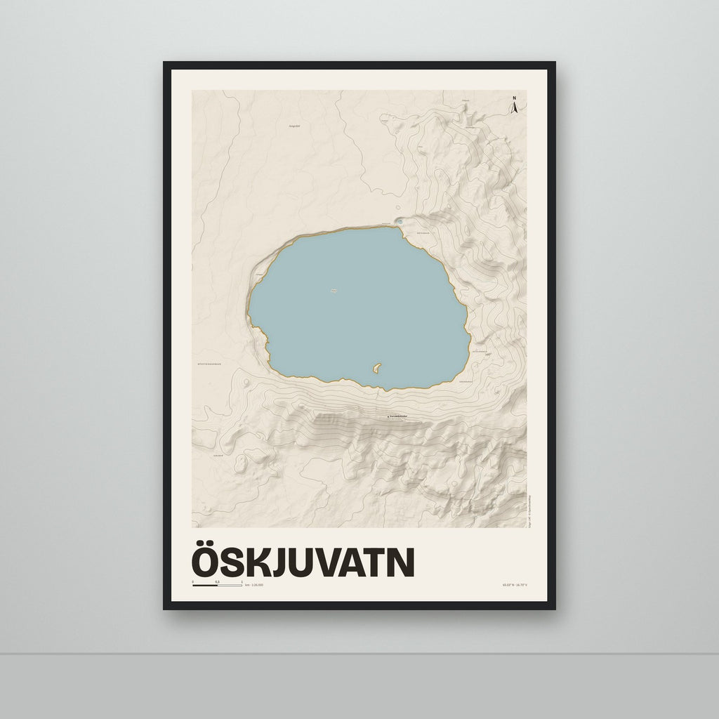 Öskjuvatn – Sandur, okkurgulur