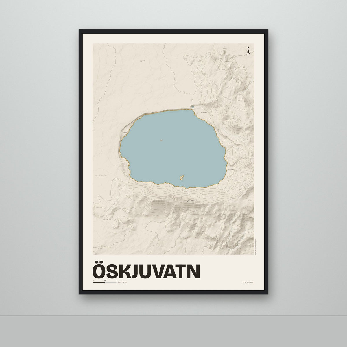 Öskjuvatn – Sandur, okkurgulur