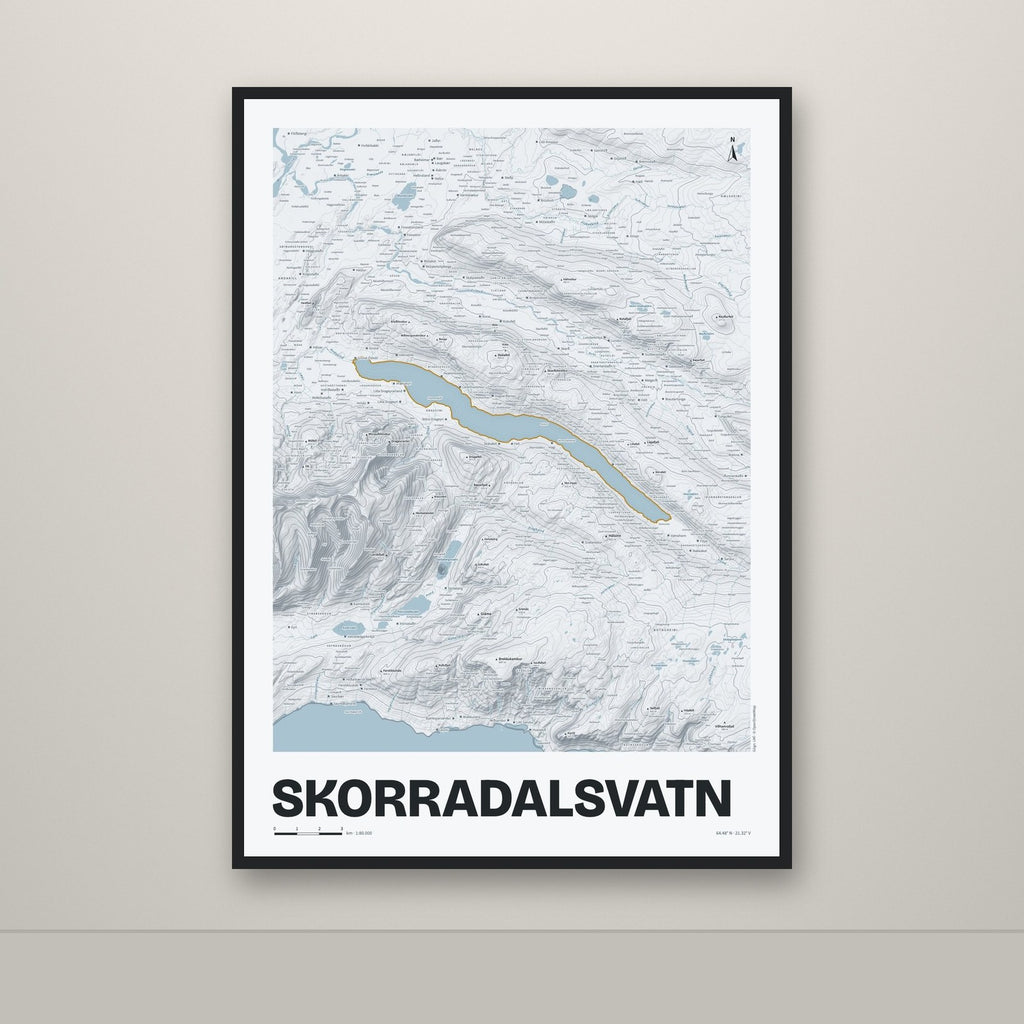 Skorradalsvatn – Ljóst, okkurgulur