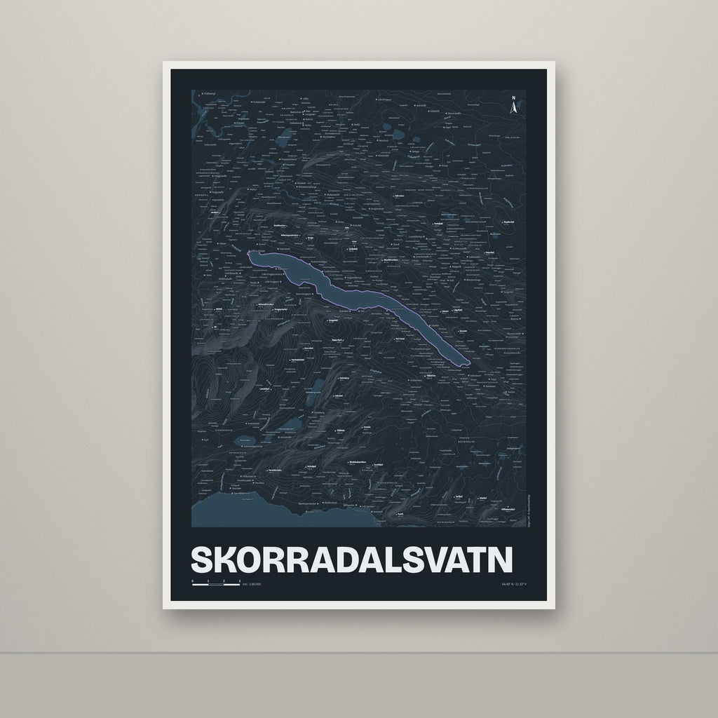 Skorradalsvatn – Nótt, lúpínufjólublár