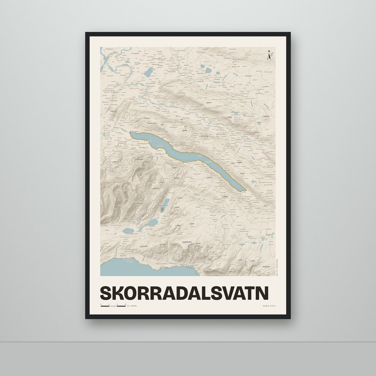 Skorradalsvatn – Sandur, okkurgulur