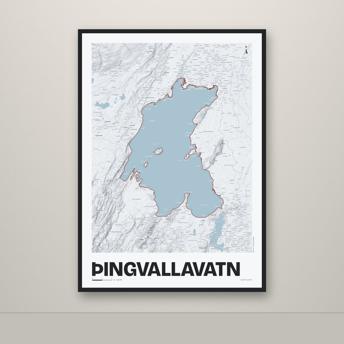 Þingvallavatn – Ljóst, rauður