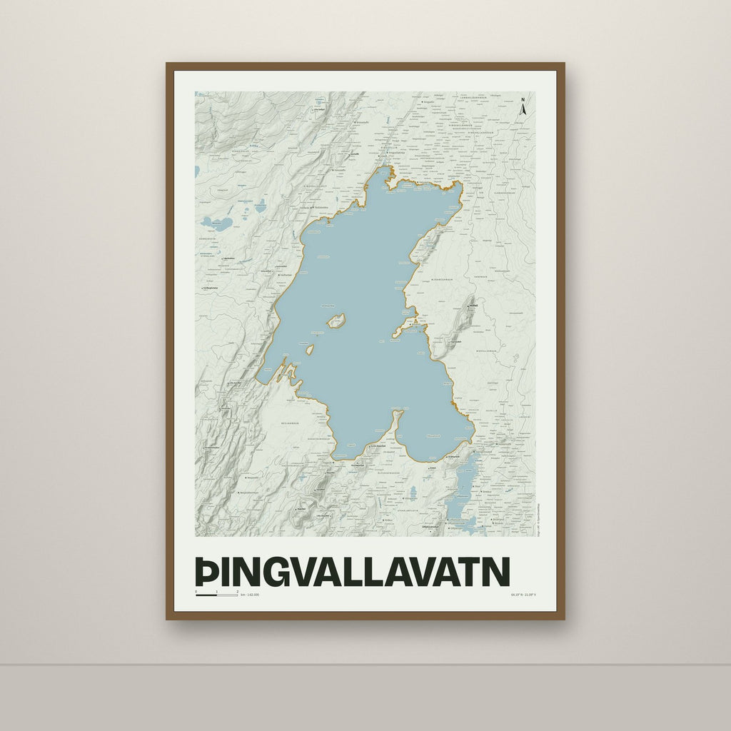 Þingvallavatn – Mosi, okkurgulur