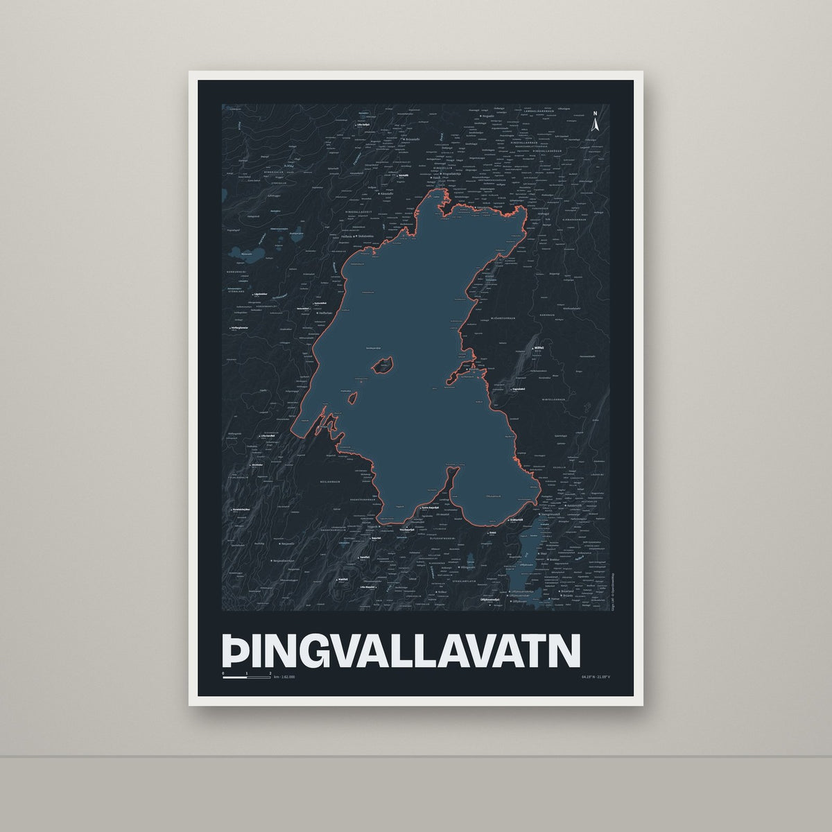 Þingvallavatn – Nótt, rauður
