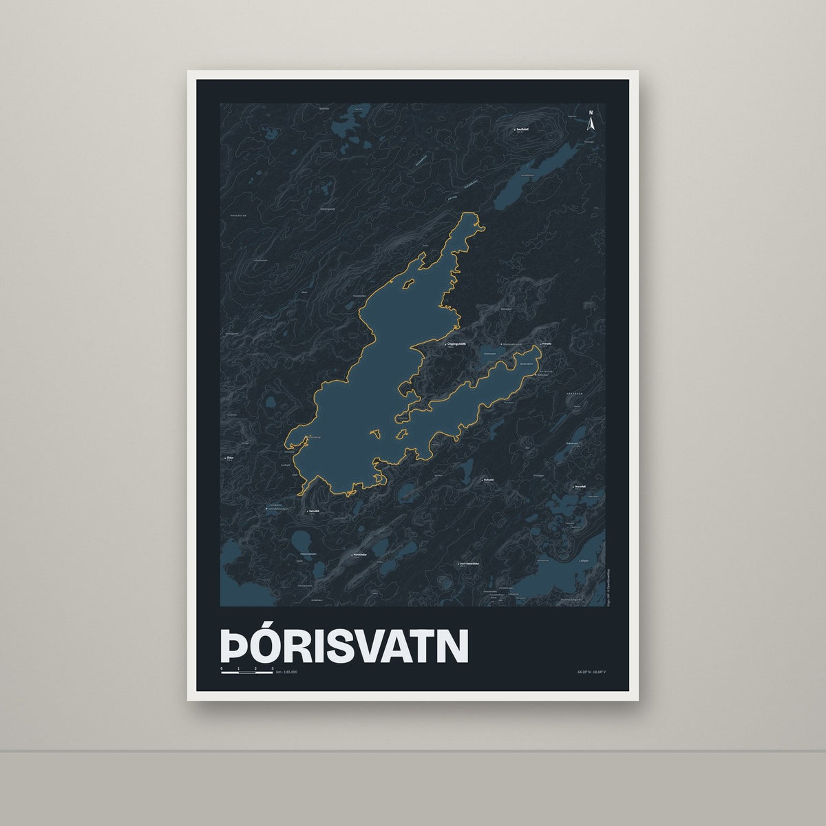 Þórisvatn – Nótt, okkurgulur