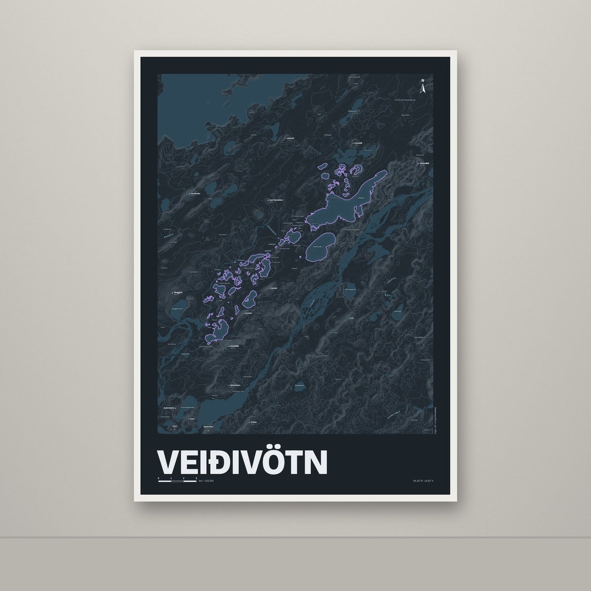 Veiðivötn – Nótt, lúpínufjólublár