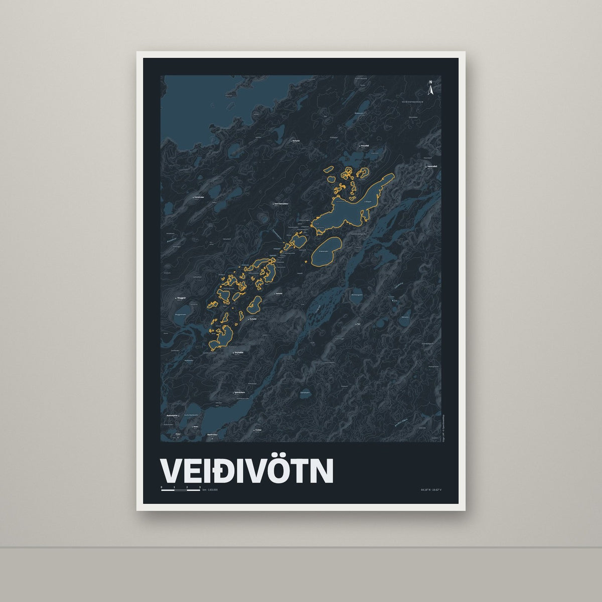 Veiðivötn – Nótt, okkurgulur