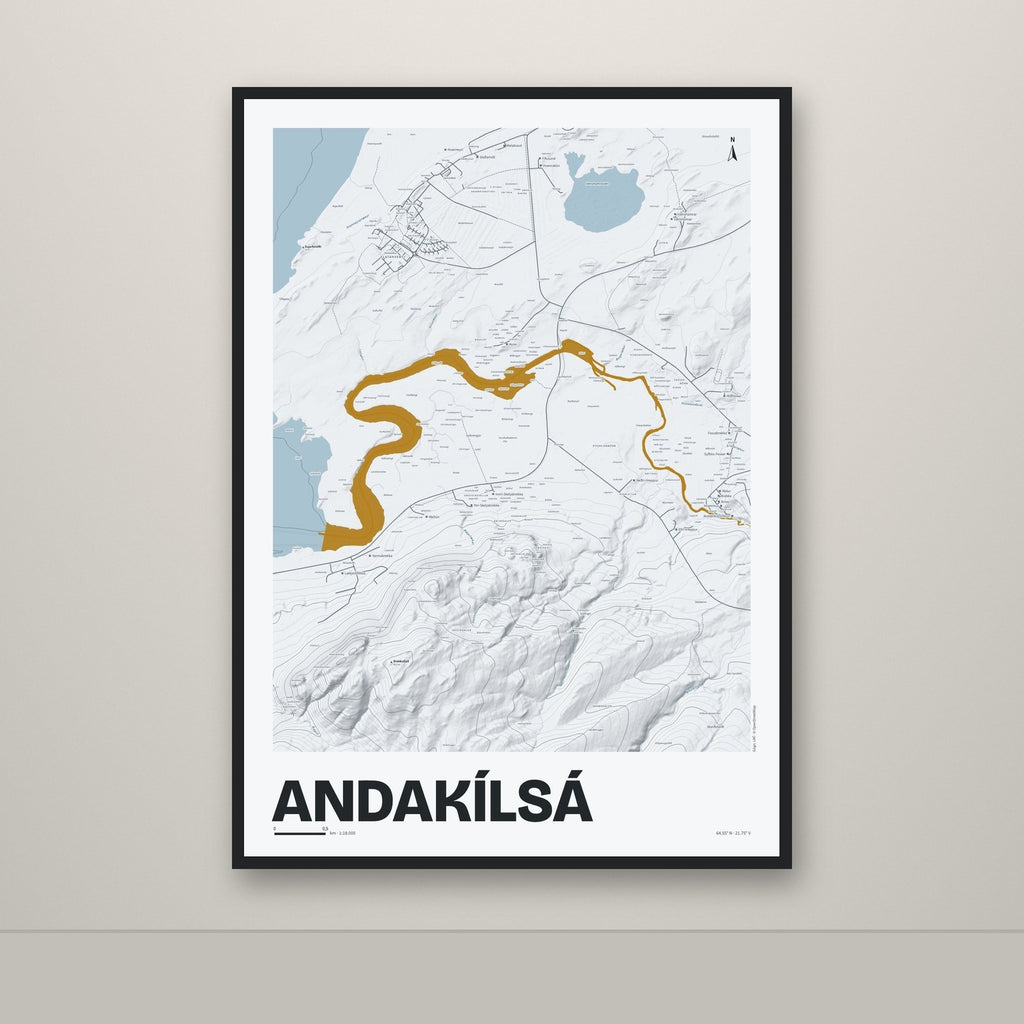 Andakílsá – Ljóst, okkurgulur