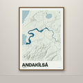 Andakílsá – Mosi, blár