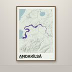 Andakílsá – Mosi, lúpínufjólublár