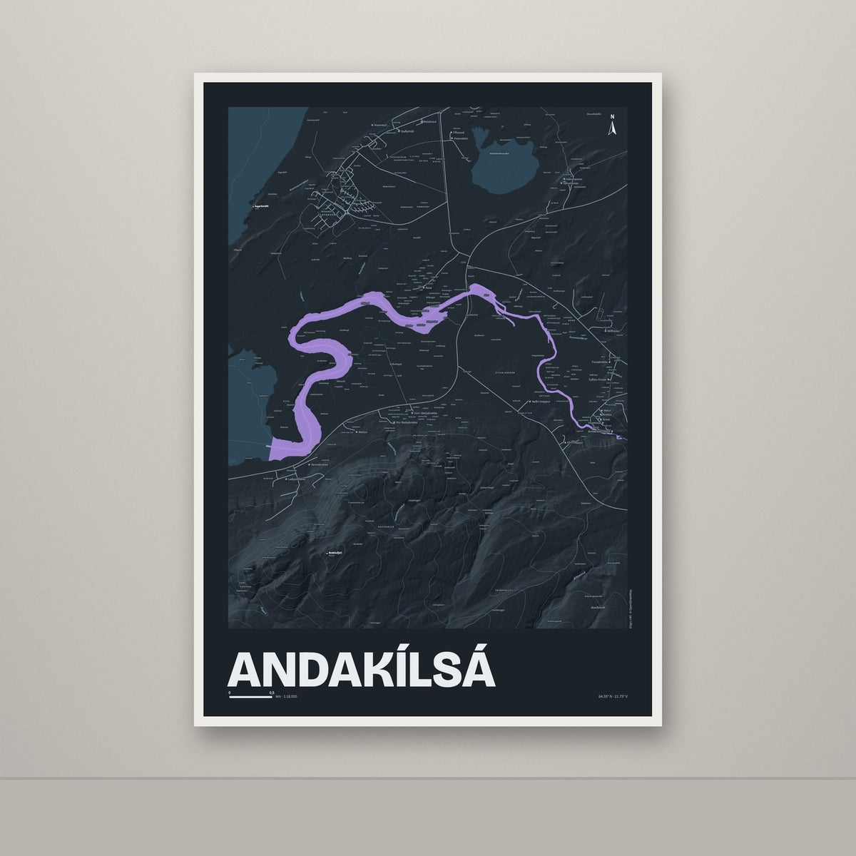 Andakílsá – Nótt, lúpínufjólublár