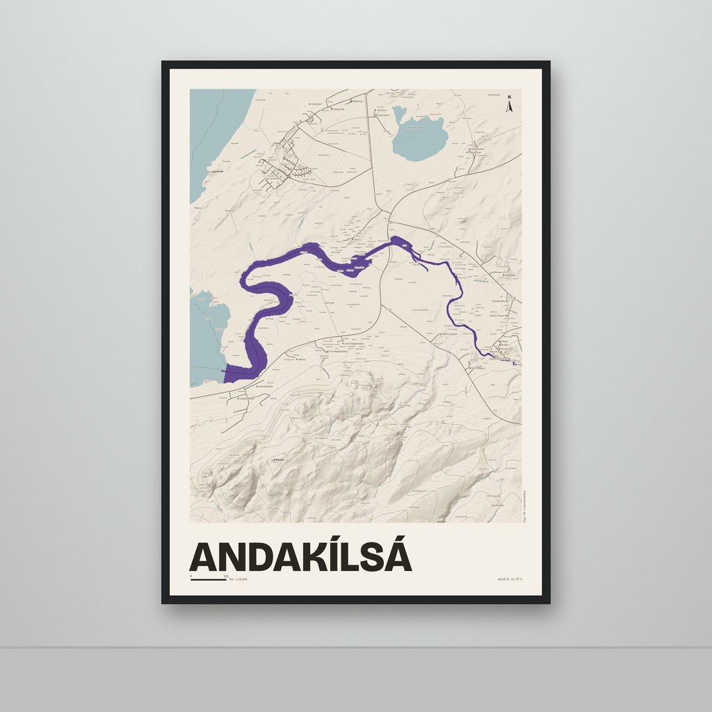 Andakílsá – Sandur, lúpínufjólublár