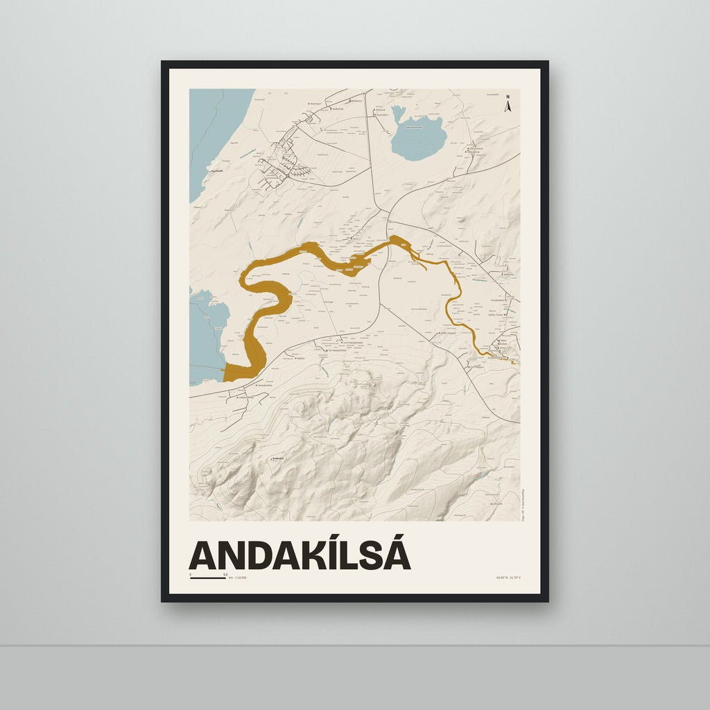 Andakílsá – Sandur, okkurgulur