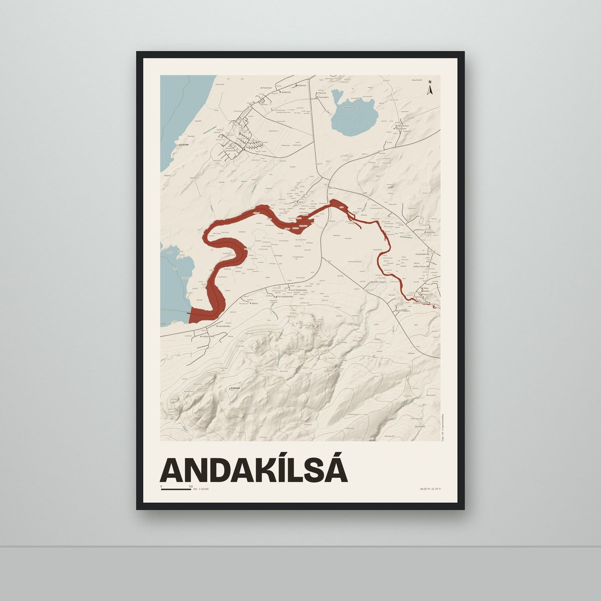 Andakílsá – Sandur, rauður