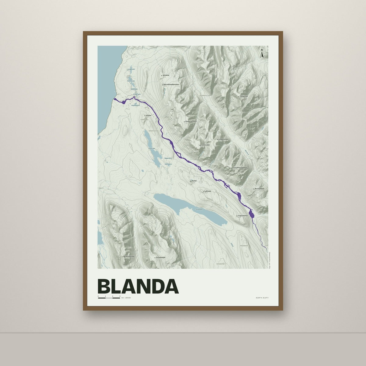 Blanda – Mosi, lúpínufjólublár