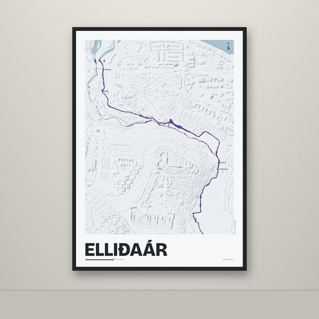 Elliðaár – Ljóst, lúpínufjólublár