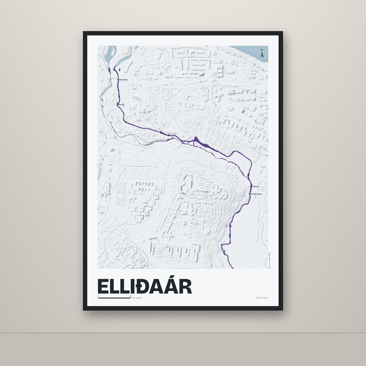 Elliðaár – Ljóst, lúpínufjólublár