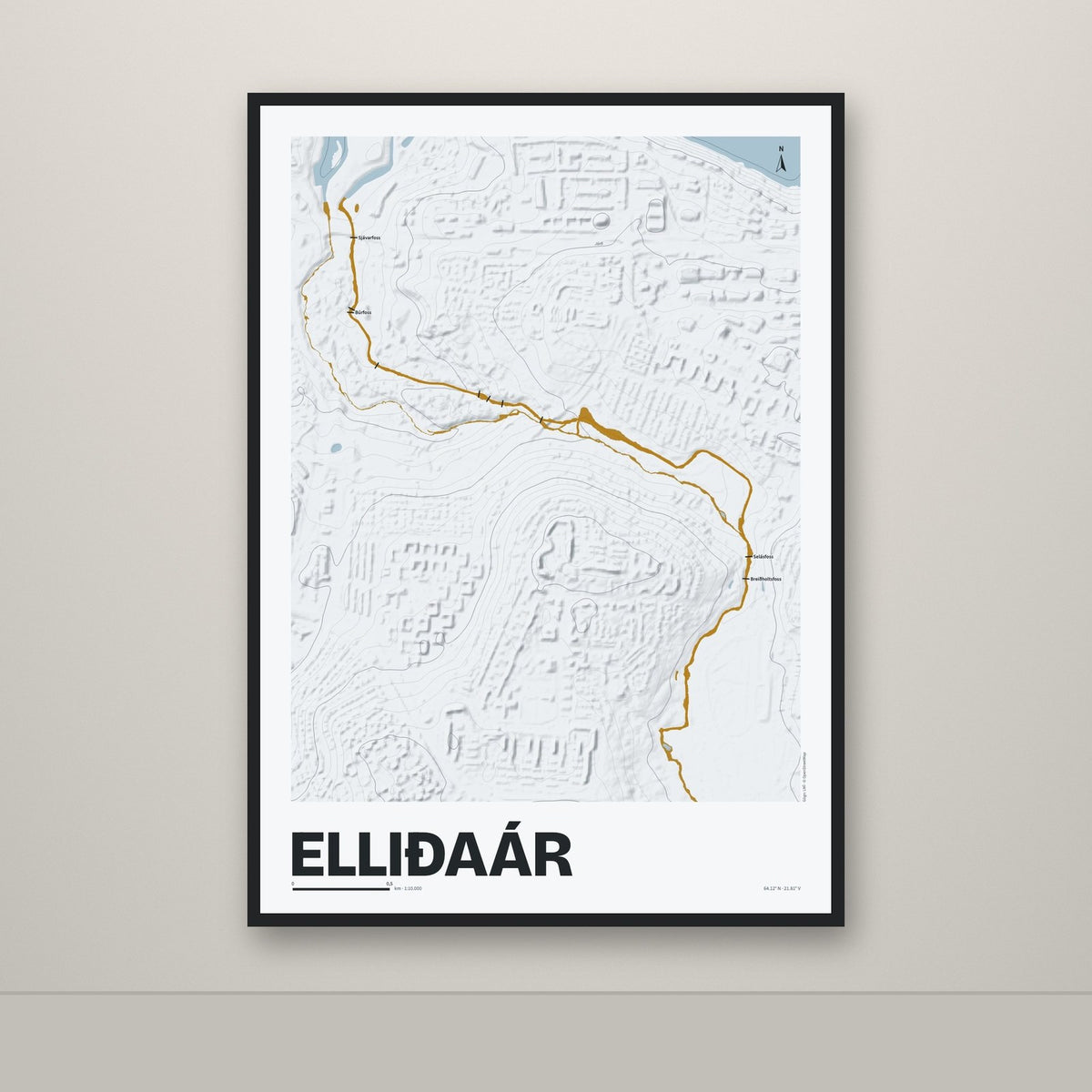 Elliðaár – Ljóst, okkurgulur