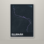Elliðaár – Nótt, lúpínufjólublár