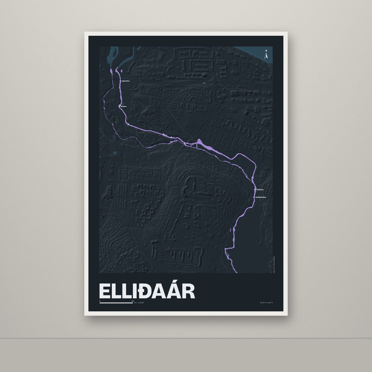 Elliðaár – Nótt, lúpínufjólublár
