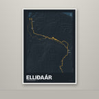 Elliðaár – Nótt, okkurgulur
