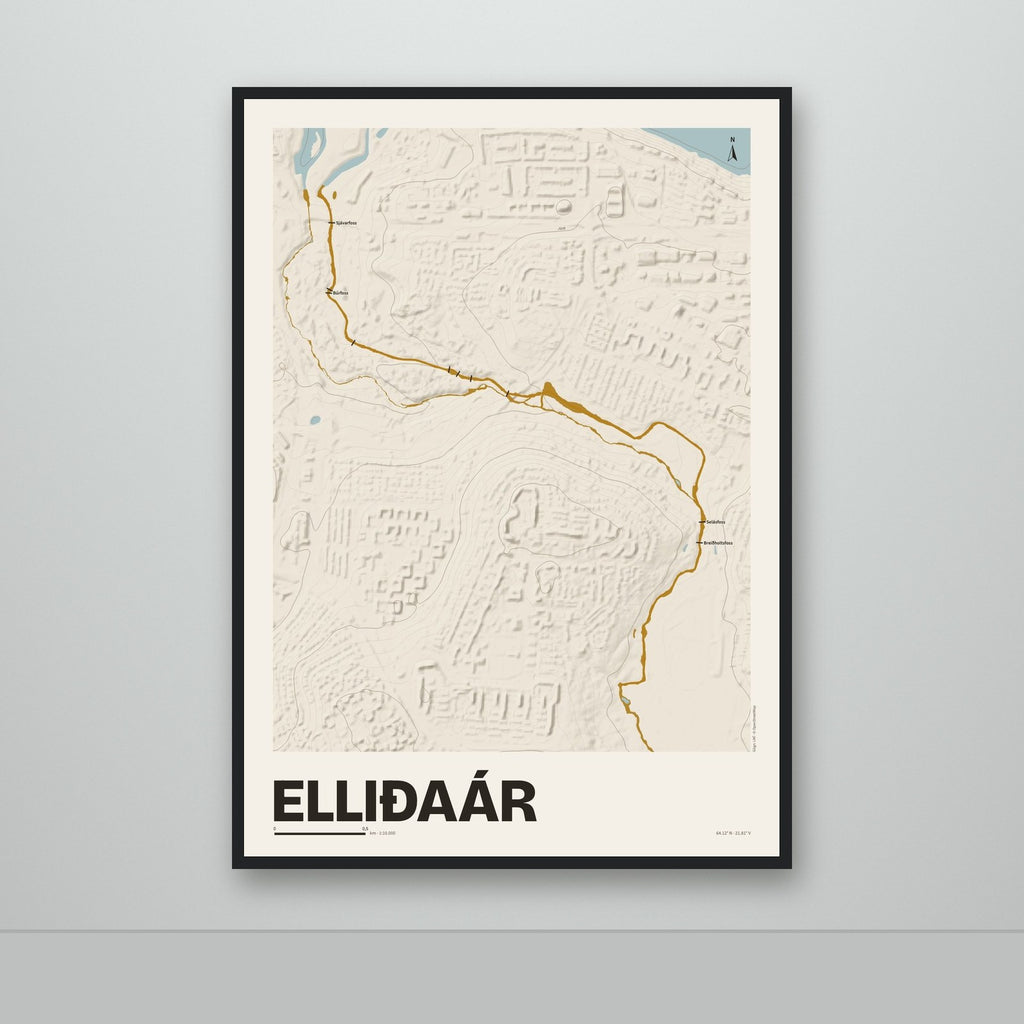Elliðaár – Sandur, okkurgulur