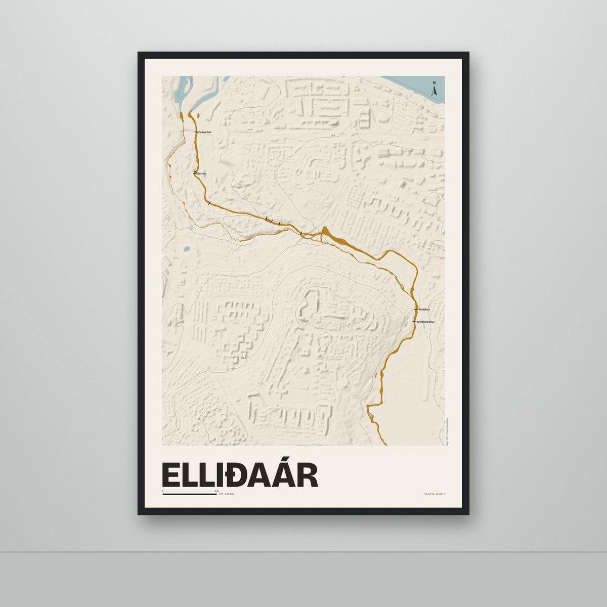 Elliðaár – Sandur, okkurgulur