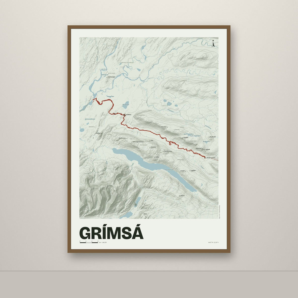 Grímsá – Mosi, rauður