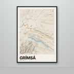 Grímsá – Sandur, okkurgulur