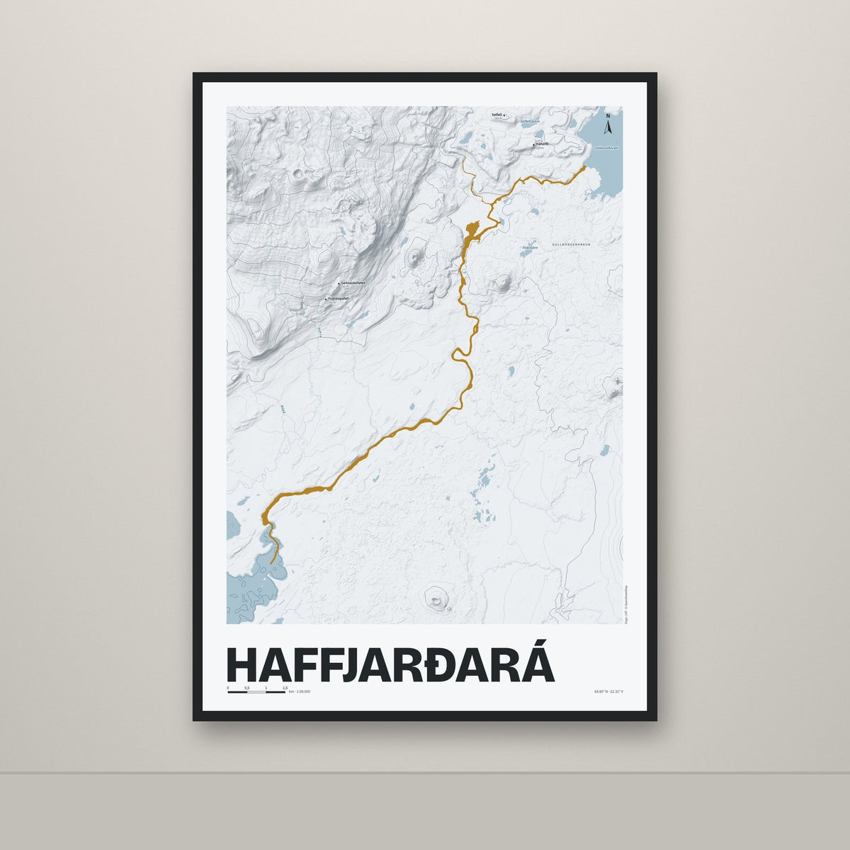 Haffjarðará – Ljóst, okkurgulur