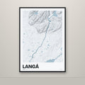 Langá – Ljóst, blár