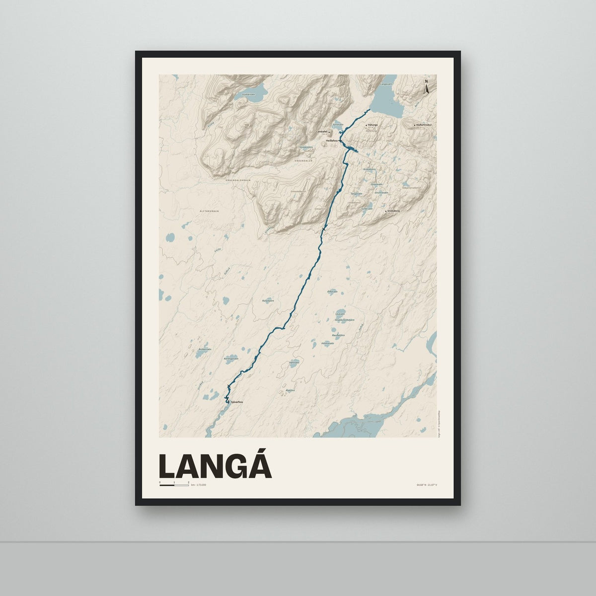 Langá – Sandur, blár