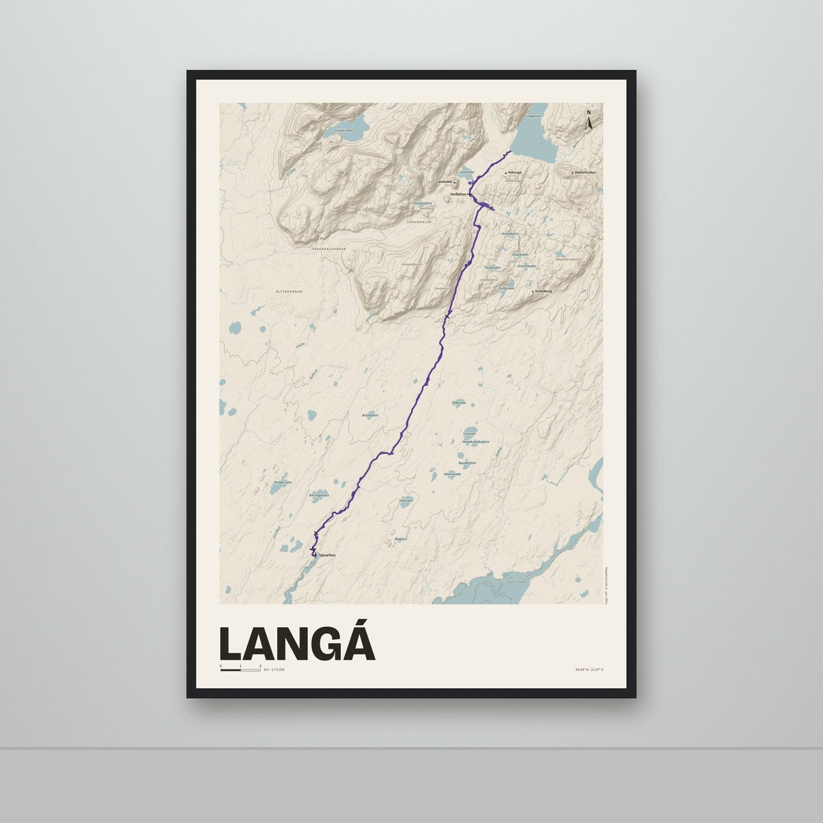 Langá – Sandur, lúpínufjólublár